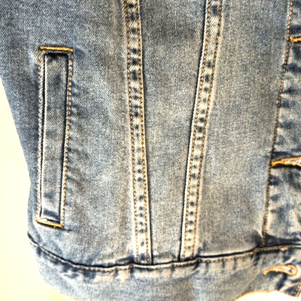 Disney Pixar Toy Story Denim Vest Sheriff Woody Jessie Patches Size S/M - Picture 8 of 10